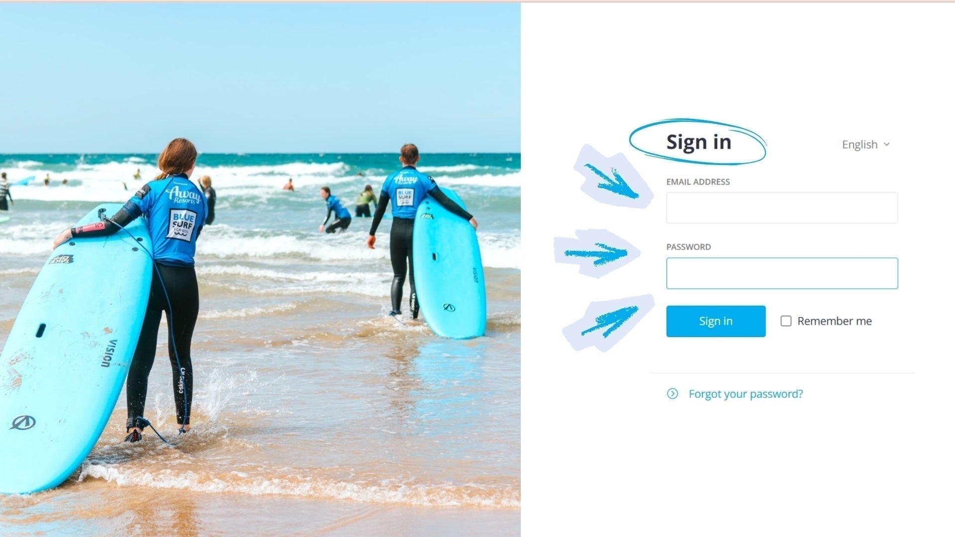 Returning Customer Booking Process